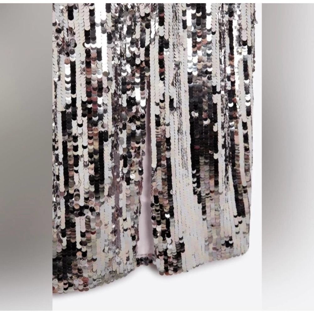 ZARA STRAPPY SEQUIN DRESS SIZE XS 9373/567 027/223 - Picture 12 of 13